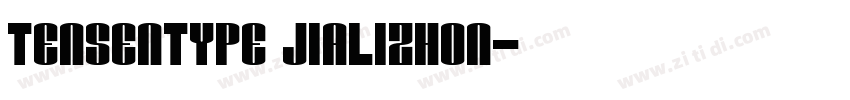 Tensentype JiaLiZhon字体转换
